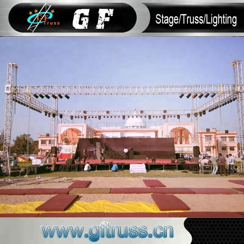 exhibition Aluminum Spigot Bolt Truss Square Triangle Ladder Shape