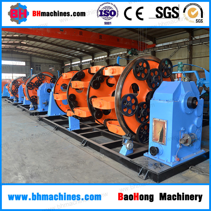 Cable Conductor Machinery automatic cradle type stranding machine with Planetary Gear Back-twist Device