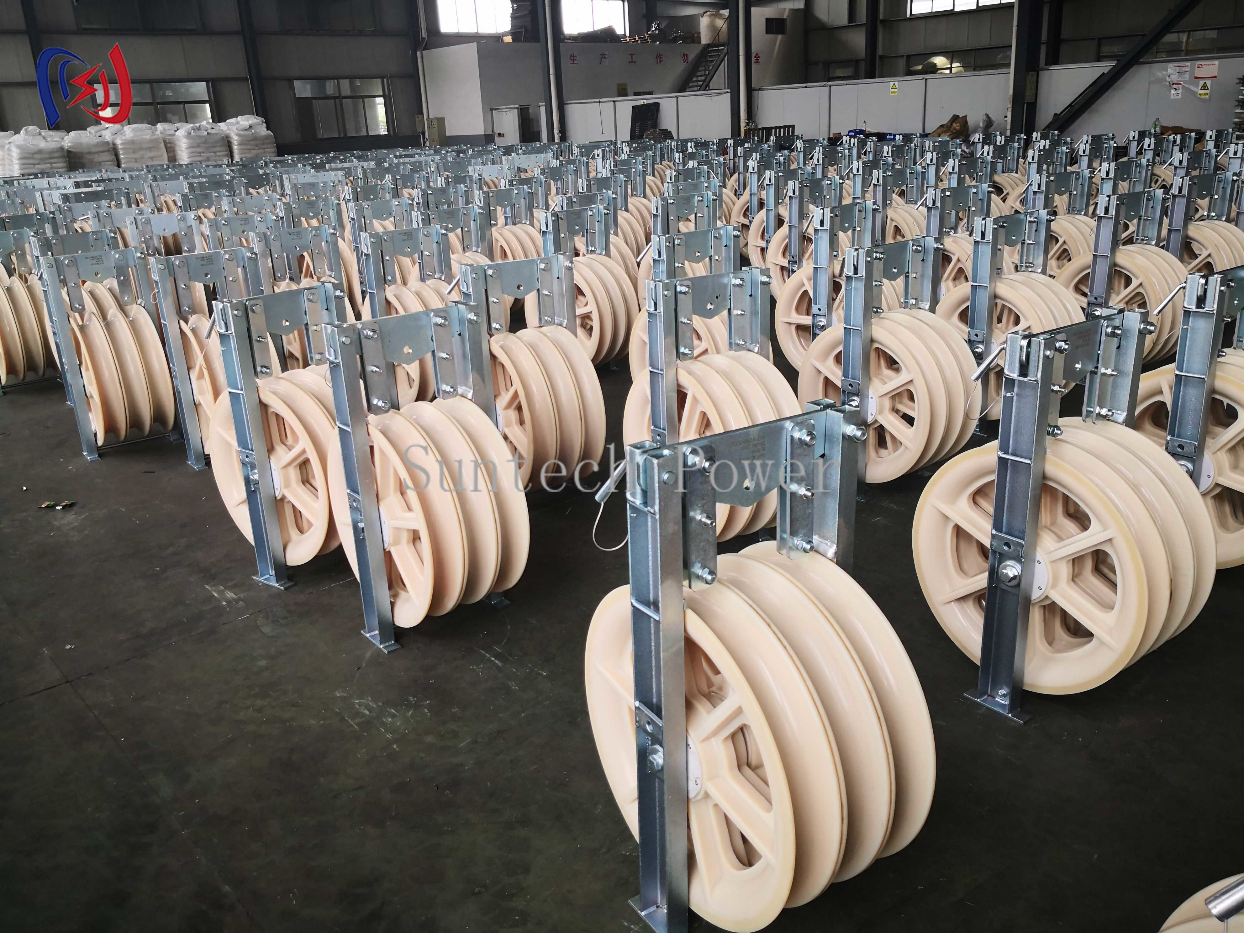 660mm Large Diameter Nylon Sheaves Conductor Pulley Stringing Block Transmission Line Tool