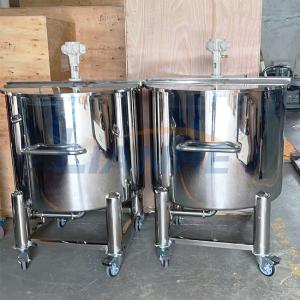 Quality Pneumatic Mixing Agitator Storage Tank 500L SUS316 / 304 Stainless Steel wholesale
