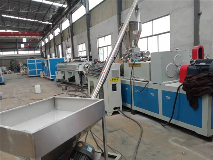 Double Screw PVC Pipe Making Machine Plastic Pipe Production Line 380V 50HZ