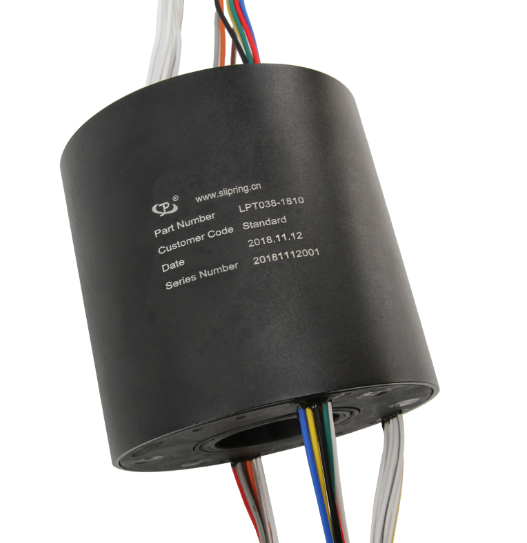 Precious Metal Contacts Rotary Joint Slip Ring 18 Circuit 10A
