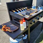 Outdoor Cooking Heat Shield Frame Wind Guards for Blackstone 36" Griddle