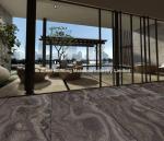 Brown Wooden Veins Marble Floor Tiles(Cross Cut)