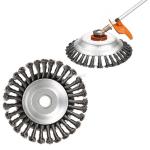 Professional Knotted 200mm sweeper Weed brush for grass trimmer