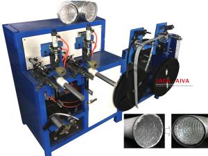 Quality Collar Stick Flexible Duct Making Machine 100mm 8000mm wholesale