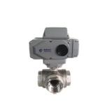 Stainless Steel Ce Certified Stainless Steel 3 Way Electric Actuated Ball Valve