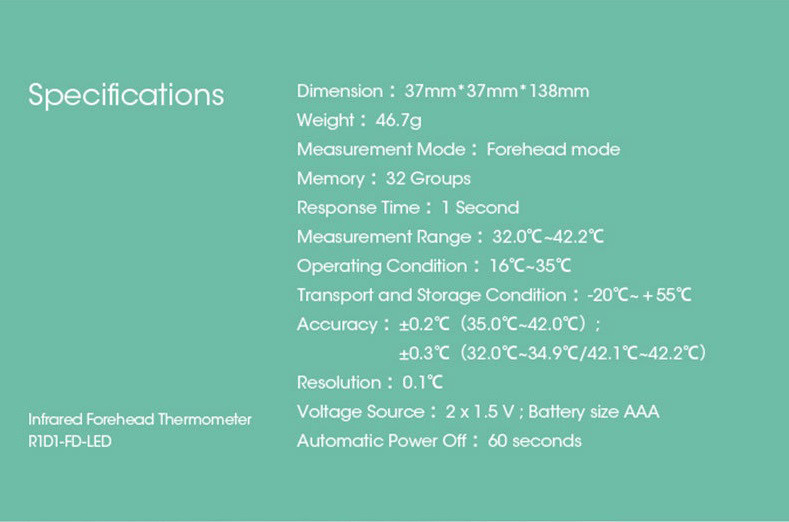 Electronic Non Contact Thermometer , High Precision Digital Infrared Temperature Gun