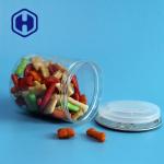 300# 330ml Clear Plastic Jar Sweets Chocolate Peanut Beans Storage With Easy