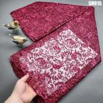 Embroidered Mesh Tulle Lace Glitter Decoration Guipure Lace African Chantilly
