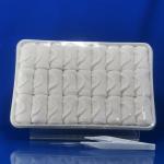 White disposable airline hot and cold towel