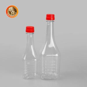 Quality Transparent PET Plastic Condiment Bottles 380ml Plastic Olive Oil Container wholesale
