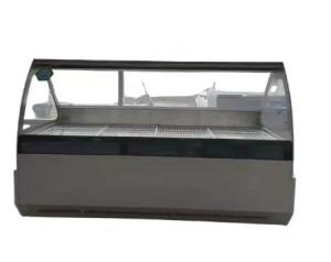 Quality Double Temperature White Butcher Fridge Display Duck Neck Meat wholesale