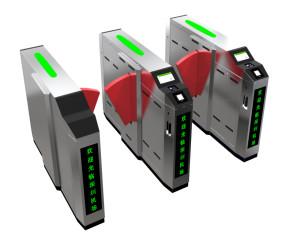 Quality Security Pedestrian Flap Barrier Turnstile , Waist Height Turnstiles wholesale