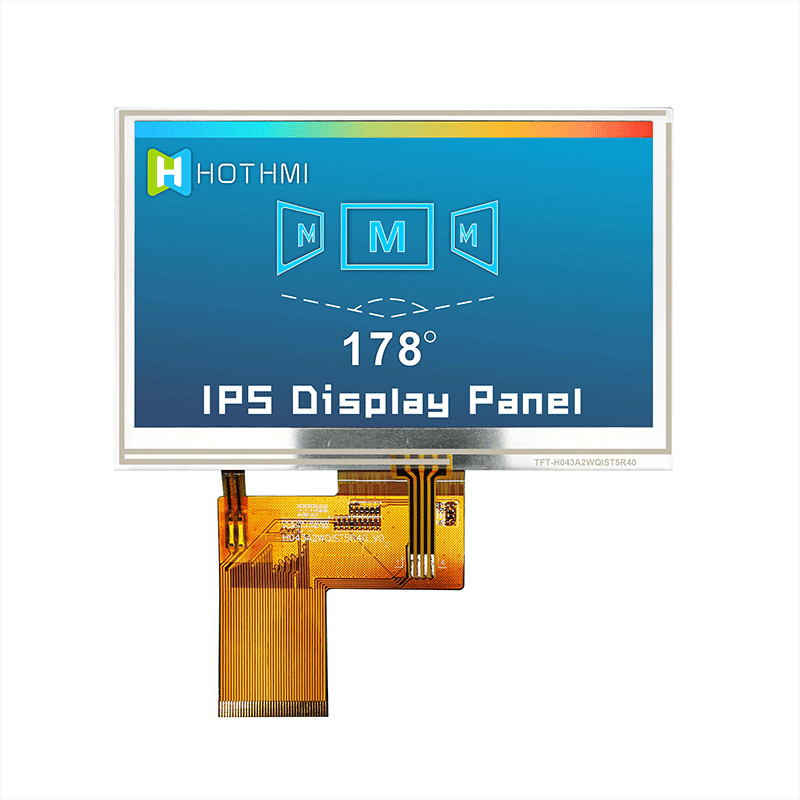 4.3" Inch Resistive Touch Panel Tft Lcd 480x272 Ips Lcd Monitors Tft Lcd Display Manufacturer