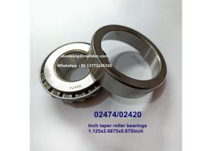 Quality 02474/02420 automotive differential bearings inch tapered roller bearings 1.125x2.6875x0.875inch wholesale