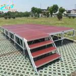 18mm plywood Wedding Aluminum Stage Platform 500KGS/sq.m