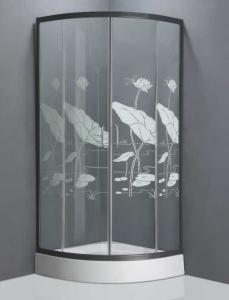 Quality Lotus leaf design toughened glass shower enclosure newest shower cabins wholesale