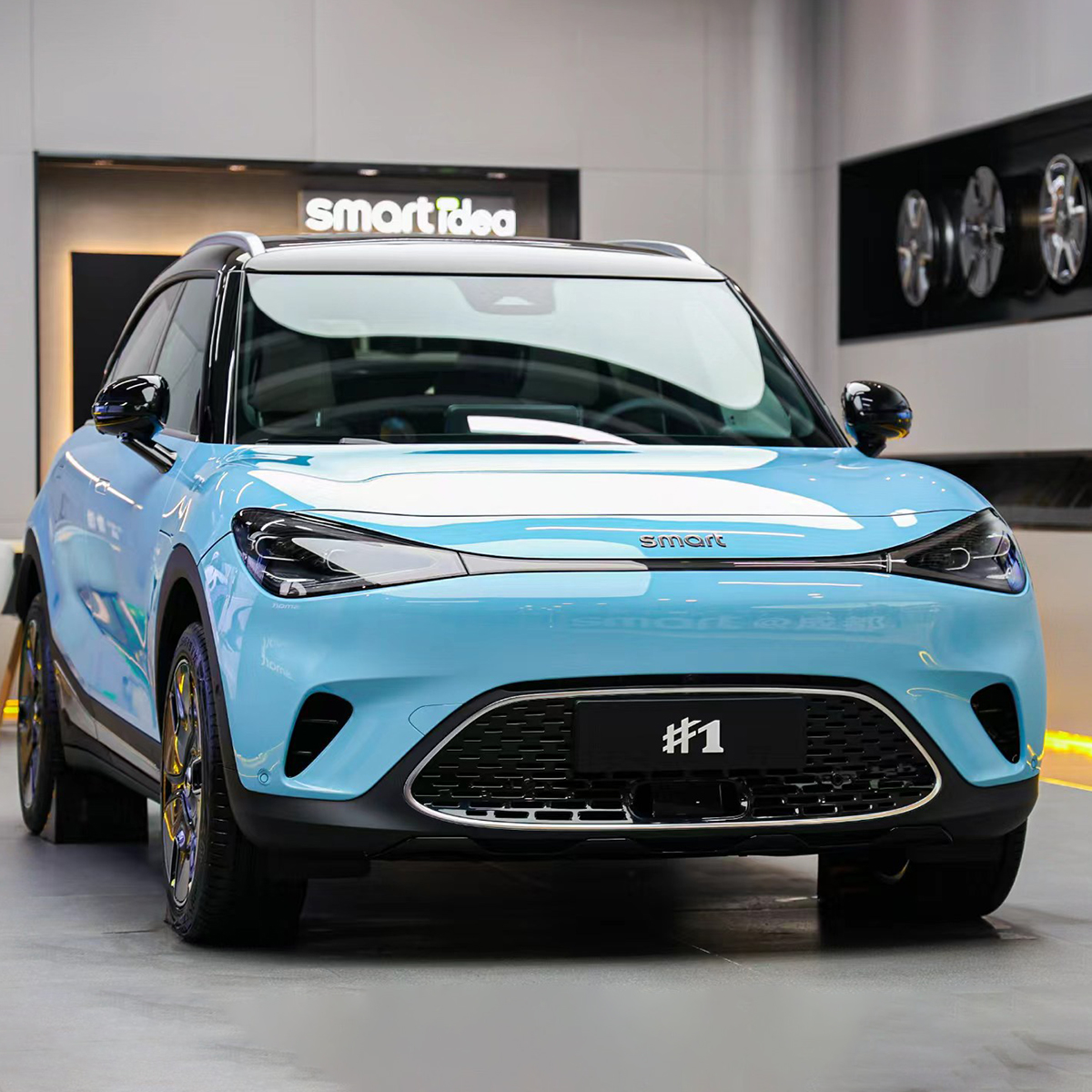66 Kwh Battery Capacity Energy Vehicle CLTC 535Km Smart Car 2022 Beautiful Design EV Car Elf 1 Pure SUV with Left Steering