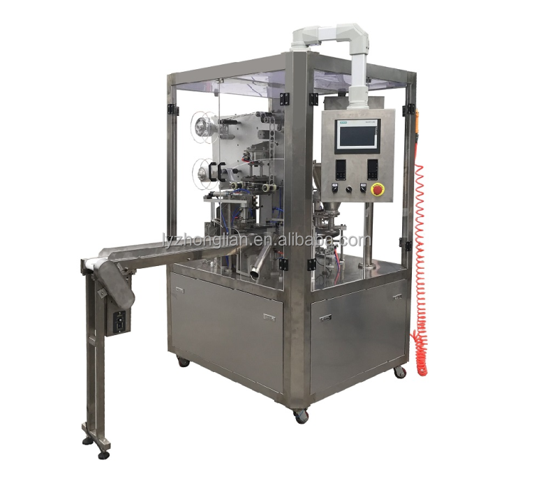 PLC Hechuan Automatic Suncream Filling and Sealing Machine for Cosmetic Body Lotion