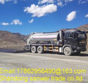 Quality 4x2 EURO 3 Asphalt Sprayer Truck , Asphalt Spraying Machine 9-12m / Min wholesale