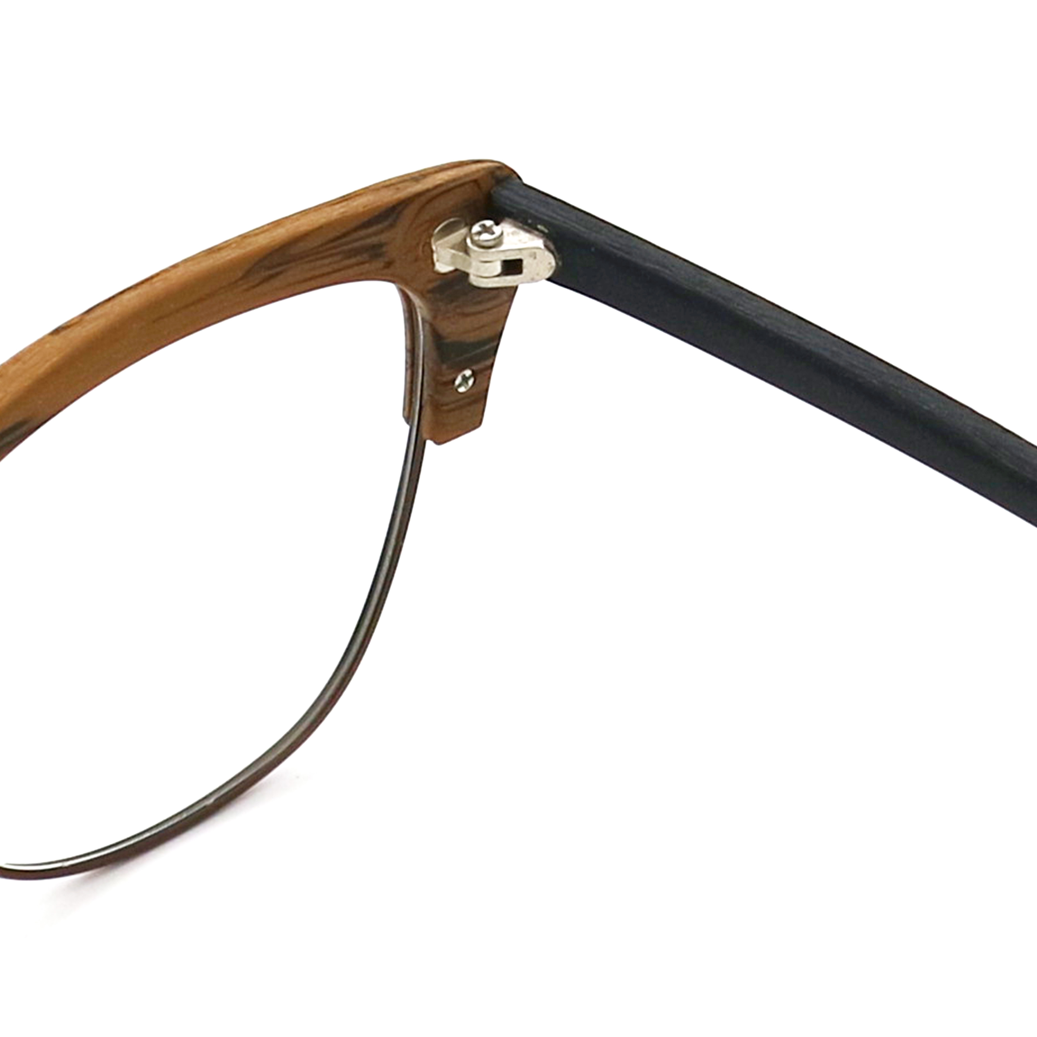 Retro Handmade Wood Grain Acetate Optical Glasses Frame MR 0364