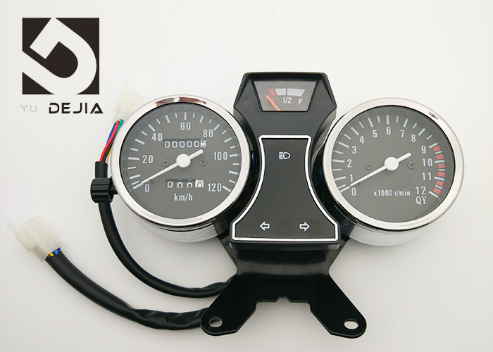 Black 12 Volt Motorcycle Digital Speedometer For 90-A Fuel Gauge Display