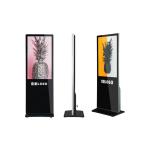 Customized Super Slim Floor Standing Digital Signage 1920×1080 Resolution