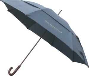 Quality Windproof Outdoor Promotional Umbrella Curved handle For Hotel Guestroom wholesale