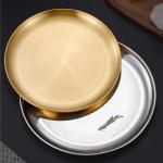 Stamping Process Custom Stainless Steel Dinner Plates for Professional