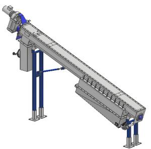 Quality 4300mm Length 1.5kw Spiral Screw Conveyor wholesale