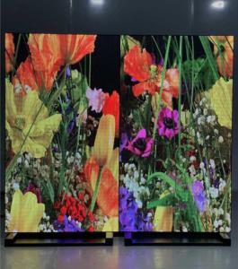 China P2 RGB 320X160MM LED Window Display Signs With Video Showing on sale