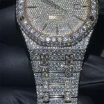 Custom Luxury Moissanite Iced Out Watch VVS Stainless Steel Diamond Watch