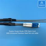 SM Armored FTTA Patch Cord CPRI 7.0mm Black DLC FC Armored Fibre Optic Cable 2