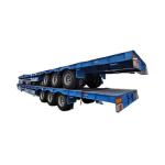 ABS Anti-lock Braking System Low Bed Semi Trailer 80 Tons Payload 3 /4axles