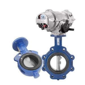 Quality Electric Control Valves with Keystone Butterfly Valve F990/F920 with Rotork Electric Actuator IQ3 wholesale