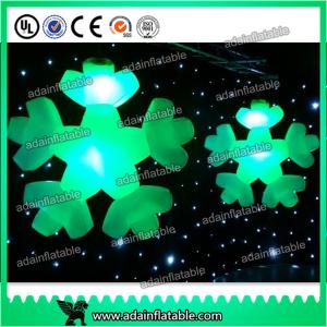 Quality 1.5M Christmas Decoration Lighting Inflatable Snowflake Replica Model wholesale