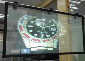 Quality Transparent Holographic Rear Projection Film on Glass , 3D Holographic Film wholesale