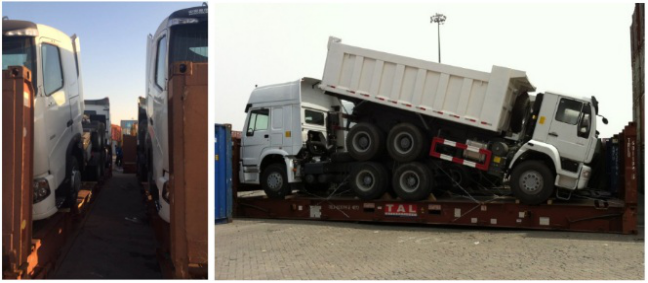 10 Wheel 371HP 20 Cubic Meters Sinotruk HOWO Tipper Iron Material White Color