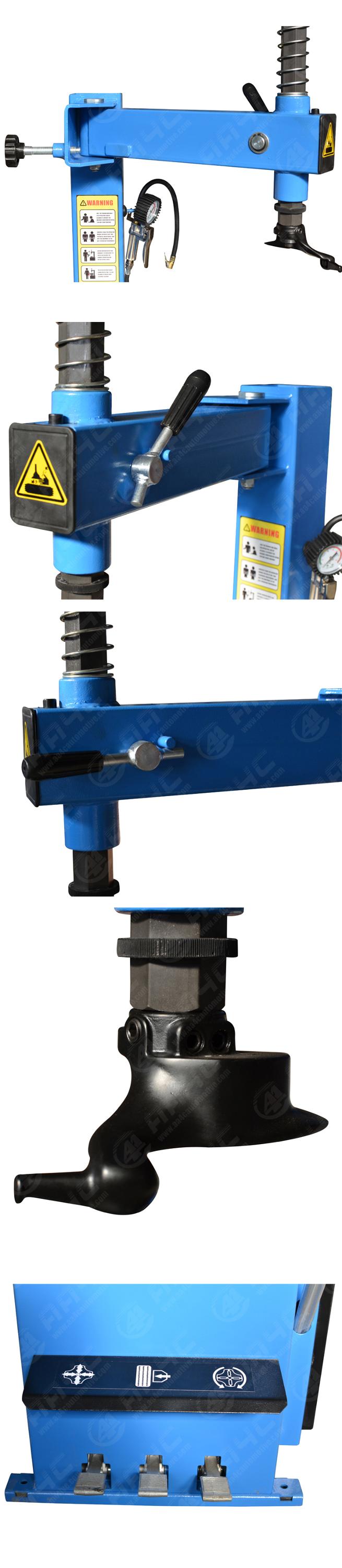 Auto Semi Automatic Tire Changer Machines 0.75kw Tire Service Machines