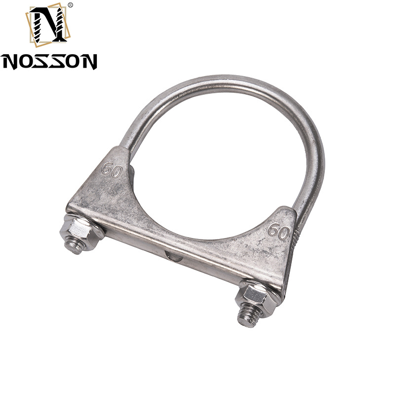 M5 M6 M8 M10 Standard Metric U-bolt Pipe Clamp for Iron Galvanized/Stainless Steel Muffler in Automobile Industry