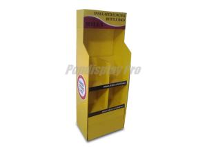 Quality Yellow Recyclable Cardboard Stand Up Display Personalized Lightduty Weight wholesale