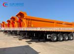 4 Axle U Shape Side Lifting Rear Tipping Trailer Dump Semi Trailer 30CBM 40ton