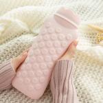 Natural Rubber Hot Water Bottles BPA Free Durable Large Capacity Hot Water Bag