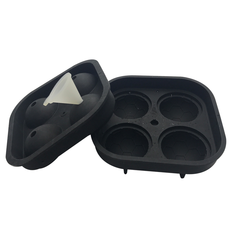 Amazon Best Selling Wholesale Make Your Own Soccer Ball Football Shape Silicone Ice Cream Ice Cube Mould