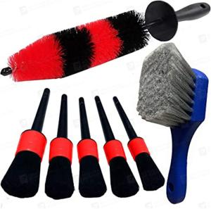Quality 7pcs 610g Car Cleaning Brush Set For Auto Car Wheel Seat Tires Dirty Romoves wholesale