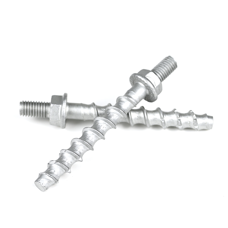 JIS Standard M8 Double Thread Hex Flange Head Self Tapping Concrete Ceiling Anchor Bolts