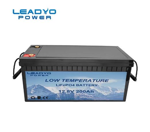 Rechargeable Low Temperature Lithium ion RV Trailer Battery 12V 200Ah LiFePO4