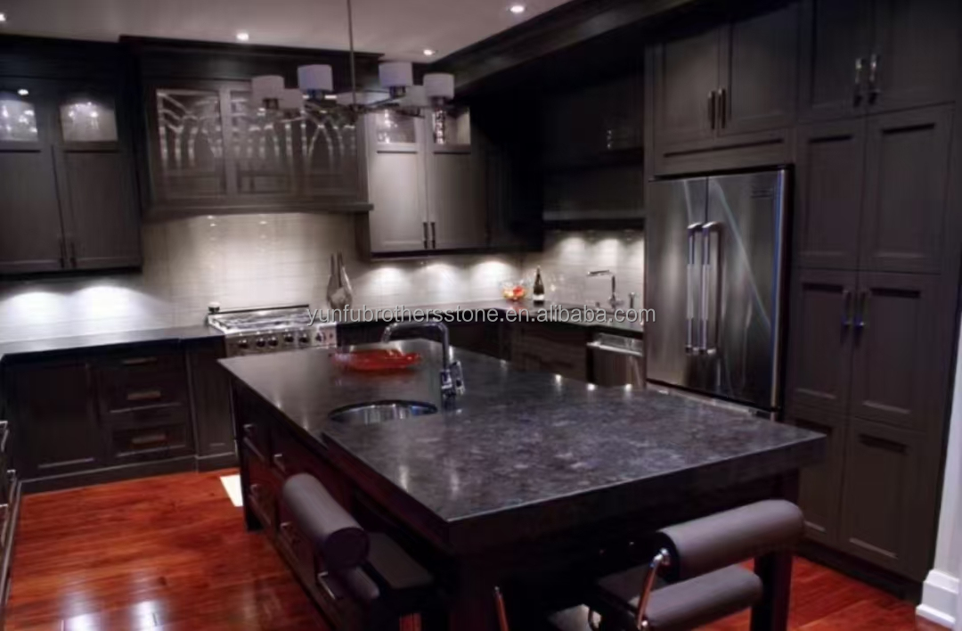 Modern Style Elegant Black Marble Granite Slab for Villa Countertop and Outdoor Decor