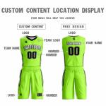 OEM Competition Clothing , High School Basketball Jerseys Bulk Plain Green Color